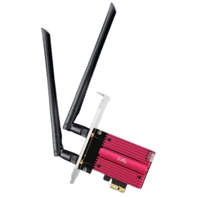 Placa de retea Cudy WE3000S, PCIe, Tri Band, 2.4/5/6 GHz, 574-2400 Mbps, MU-MIMO