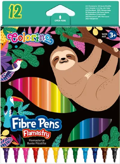 Colorino Markers - Wildkid, 12 culori