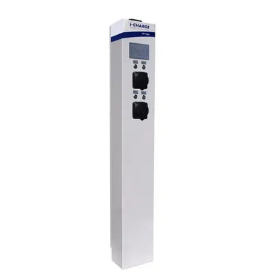 I-Charge Public 200 2xt2 22kw,inox, Mcb Rcd, Slave
