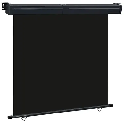 vidaXL Copertină laterală de balcon, negru, 170x250 cm
