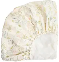 Cearceaf cu elastic Cotton Hug - Ierburi, 60 x 120 cm