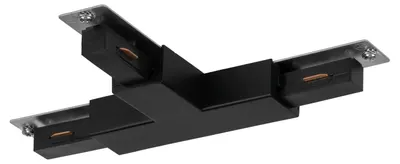 Conector în formă de T pentru sisteme de iluminat pe șină Eglo - Easyt, negru