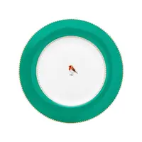 Farfurie din porțelan, Breakfast , Pip Studio, Green, 21 cm, colecția Love Birds