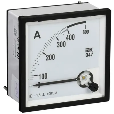 Ampermetru E47 400/5A buton accuracy 1,5 72x72mm