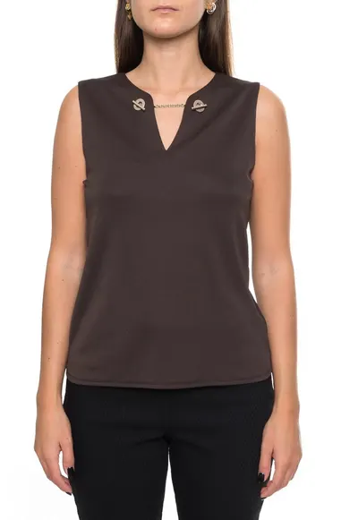 Tricou Dama S02T719A - Maro