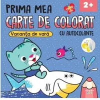 Prima mea carte de colorat cu autocolante. Vacanta de vara