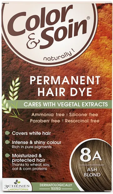 3 Chenes Color & Soin Vopsea de păr, 8A Culoare blond cenușiu