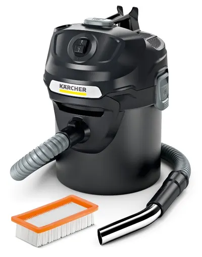 Aspirator pentru cenușă și praf Karcher - AD 2, filtru plat, negru