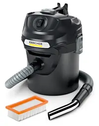 Aspirator pentru cenușă și praf Karcher - AD 2, filtru plat, negru