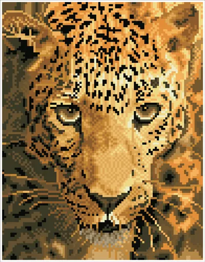 Tablou cu diamante înrămat – Jaguar, 28 x 36 cm