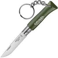 Cuțit pliabil cu breloc Opinel Inox - Colorama, №4, kaki