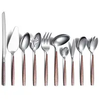 Tacamuri, 18/0 Inox, Argintiu/Maro, 10 Bucati, Berglander