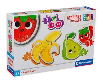 Puzzle bebe Clementoni 4 in 1 - Fructe si legume