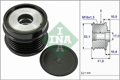 Fulie Alternator Mercedes a (w176), B (w246, W242), C (a205), Cla (c117), Cla Shooting Brake (x117), Gla (x156) 1.6 2.0 2.0cng Dupa 2011