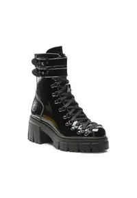 Ghete dama - 301100553 - Negru - Piele ecologica - Negru