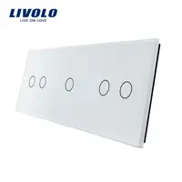 Panou Intrerupator dublu + simplu + dublu Alb