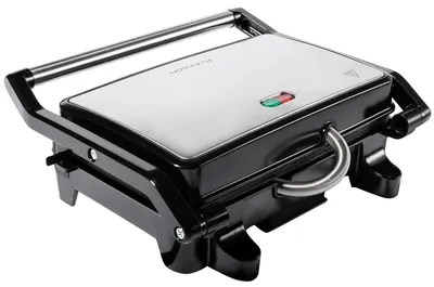 Grill Rohnson - R-2105, 800W, marmorat, nervurat, argintiu