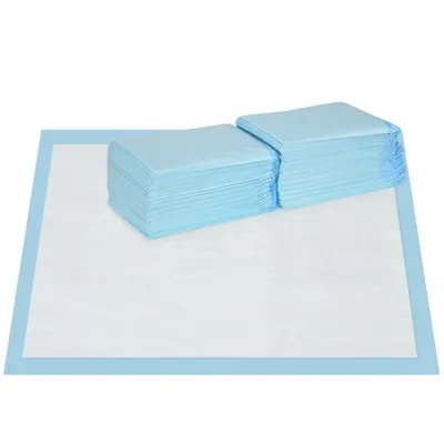 PawHut Set 80 Covoare Absorbante pentru Câini cu 6 Straturi, Covoare Igienice pentru Câini, 60x60 cm, Albastru | Aosom Romania