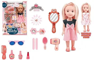 Set de joc Sonne - Păpușă Sofia cu oglindă și accesorii, sortiment