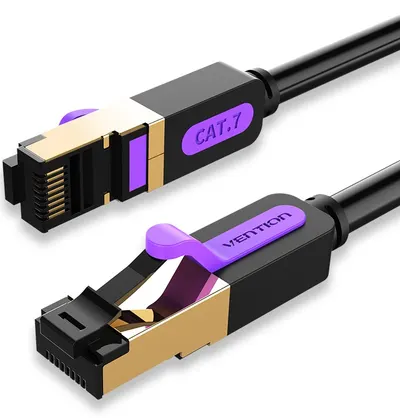 Cablu de rețea Vention - ICDBF, RJ45/RJ45, 1m, negru