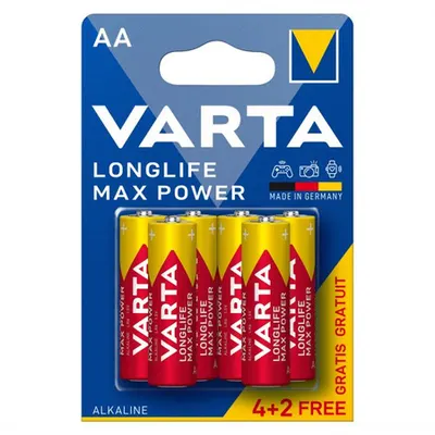 Baterii AA R6, blister 6 Buc. Varta MAX Power