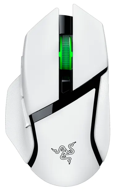 Mouse de gaming Razer - Basilisk V3 X HyperSpeed, optic, wireless, alb