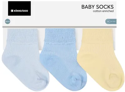 Set de șosete pentru nou-născut KikkaBoo Stripy Friends