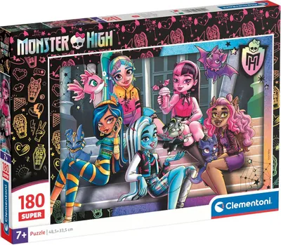 Puzzle pentru copii Clementoni din 180 piese - Monster High