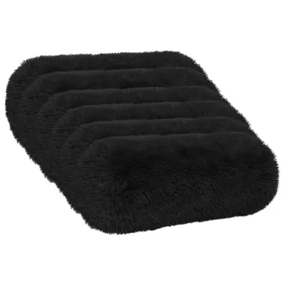 vidaXL Husă pentru pernă 6 pcs HEERLEN Negru Ø 15 x 40 cm Fleece PV