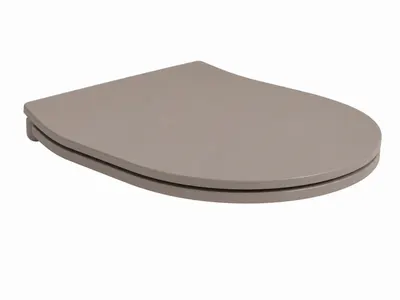 Capac vas wc cu soft close, quick release, ash mat, Hatria Planeta