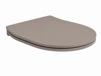 Capac vas wc cu soft close, quick release, ash mat, Hatria Planeta