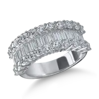 Inel din aur alb cu diamante microsetting de 2.7ct
