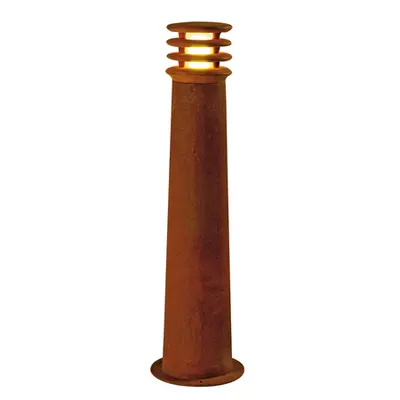 Lampa podea, Lampi RUSTY ® Floor 70 E27, rugina stand de podea in aer liber, TC-DSE, IP55, otel rotund, ruginite, Ø / H 19/70 cm, max. 11W