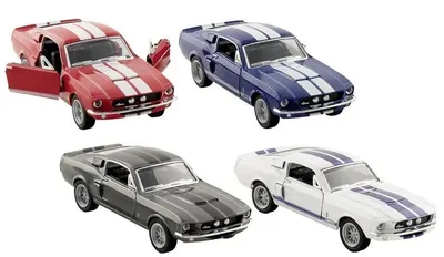 Jucărie pentru copii Goki - Cărucior de metal, Shelby GT-500, asortiment