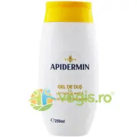 Gel de Dus cu Laptisor de Matca si Ulei de Nuci de Macadamia Apidermin 250ml