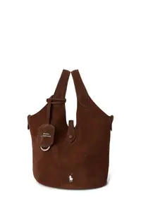Polo Ralph Lauren geantă pentru femei din piele întoarsă