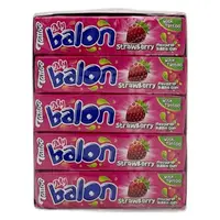 Gumă de mestecat Mybalon Tattoo aromă căpșuni 18g, 20 bucăți cutie Engros