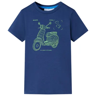 Tricou pentru copii, albastru închis, 92