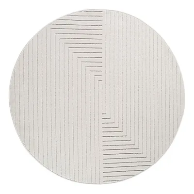 Covor pentru exterior și interior crem rotund ø 80 cm Nova 1202 – Ayyildiz Carpets