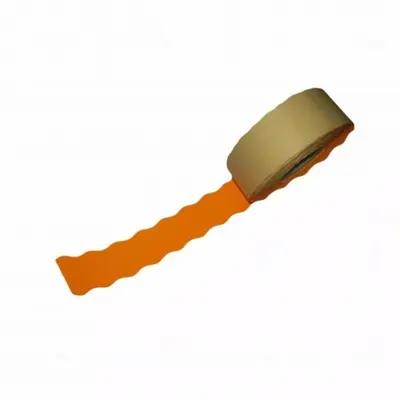 Etichete de pret fluorescente ondulate, portocalii, 26 x 16 mm, 1000 buc rola