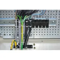 Set de 10 suporti pentru cablu din plastic, lungime 75mm