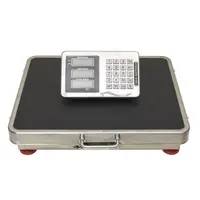 Cantar Electronic cu Platforma, fara Fir, 42 x 52 cm, Capacitate Maxima 300 kg, Inox