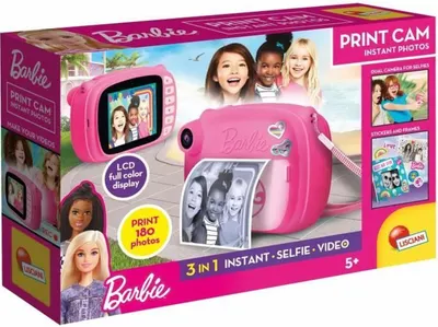 Aparat foto instantaneu pentru copii Lisciani Giochi - Barbie, 180 poze