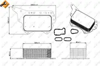 Termoflot Radiator Ulei (cu Garnitura) Mercedes Vito Mixto (w447), Vito Tourer (w447), Vito (w447); Nissan Qashqai I, Qashqai Ii, X-Trail; Opel Vivaro B; Renault Espace V, Fluence, Grand Scenic Iii 1.