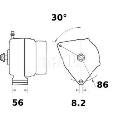 Generator/alternator MAHLE ORIGINAL MG 353