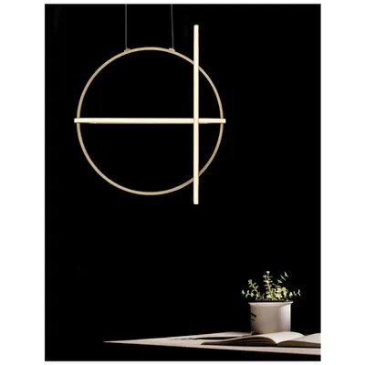 Lampa suspendata ARTE Auriu Aluminiu & Acrylic LED 48.6 Wat 230 Volt 3360Lm 3000K IP20