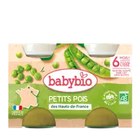 Piure de mazare Bio, 2 x 130g, BabyBio