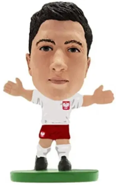 Figurină Creative Toys Sports: Soccerstarz - Poland Robert Lewandowski Home Kit, 5 cm