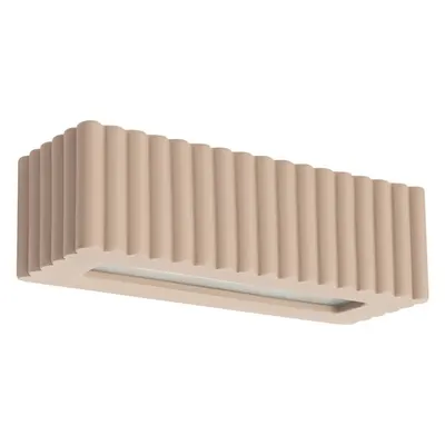 Aplică de perete taupe din ceramică Rivena – Sollux
