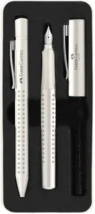 Set pix si stilou Faber-Castell Grip 2010 - alb